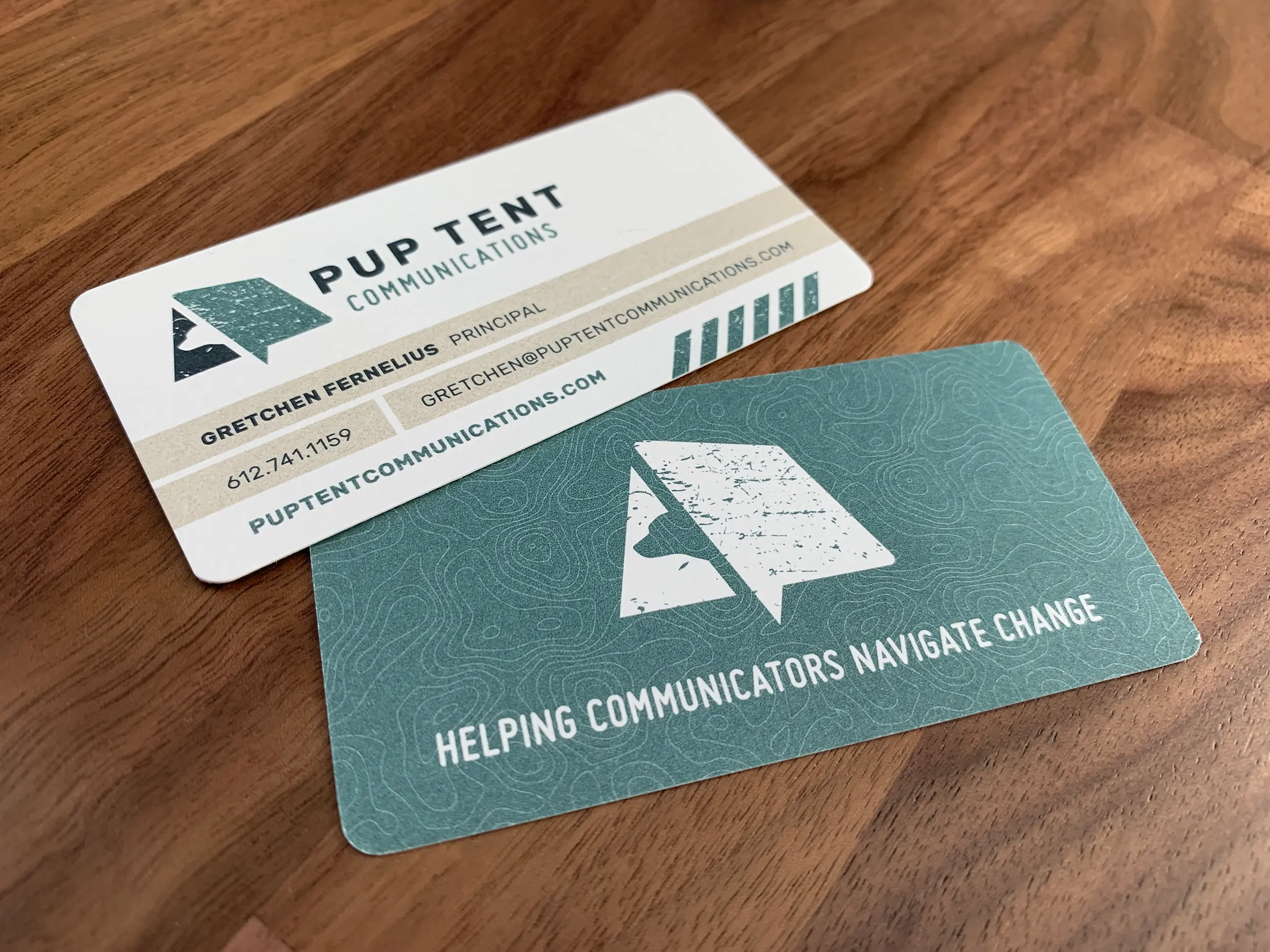 Pup Tent Business Cards